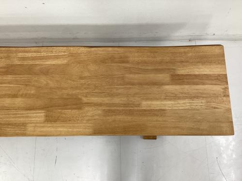 松田家具 (マツダカグ) ベンチダイニング3点セット 252 テーブル：1800㎜ ベンチ：1600㎜ ナチュラル×グレー 白王
