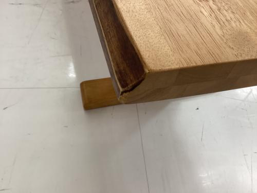 松田家具 (マツダカグ) ベンチダイニング3点セット 252 テーブル：1800㎜ ベンチ：1600㎜ ナチュラル×グレー 白王