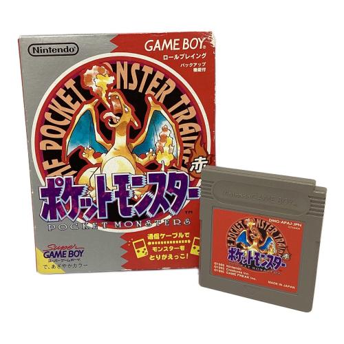 Nintendo (ニンテンドー) ポケットモンスター 赤 ゲームボーイ用ソフト 後期22A -