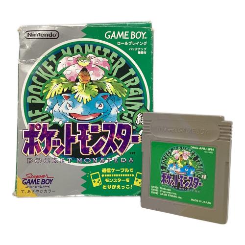 Nintendo (ニンテンドー) ポケットモンスター 緑 ゲームボーイ用ソフト 初期ロット00