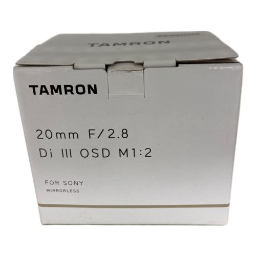 TAMRON (タムロン) 単焦点レンズ 20mm F/2.8 Di III OSD M1:2 F050 20ｍｍ 2.8 ソニーEマウント ■