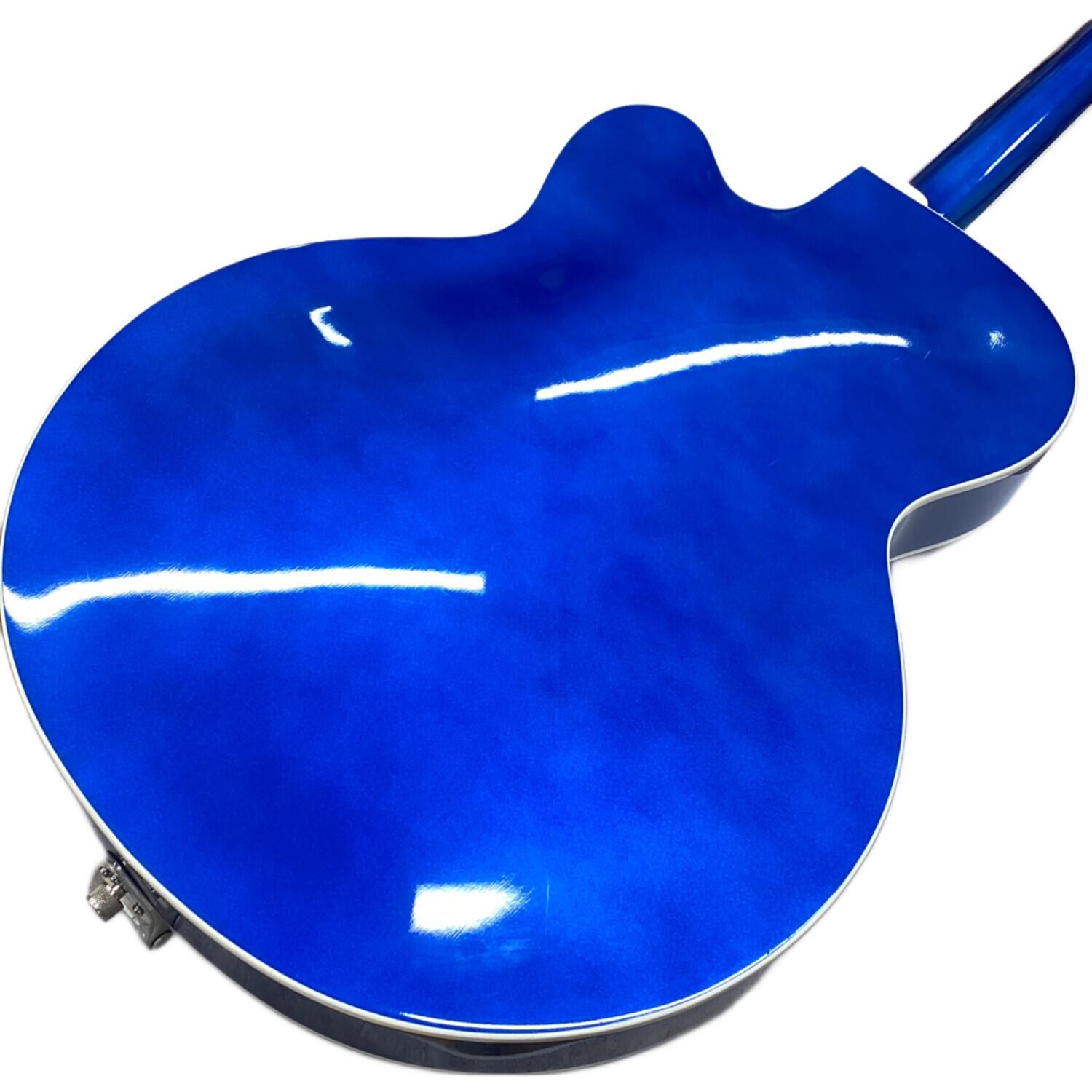 Gretsch エレキギター ブルー G6120TG Players Edition Nashville Hollow Body Bigsby Azure