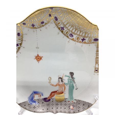 Meissen (マイセン) 19cmプレート 680710 23501,裏 金彩 アラビアン