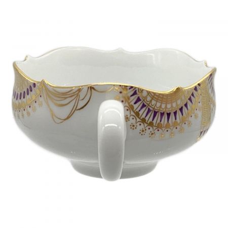 Y3268 マイセン アラビアンナイト スープカップ&プレート 　ten Meissen (マイセン) カップ&ソーサー . 680710 23633/10 裏 金彩
