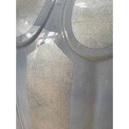 インテリア照明 石川県無形文化財【中田一於】作 淡青釉裏銀彩