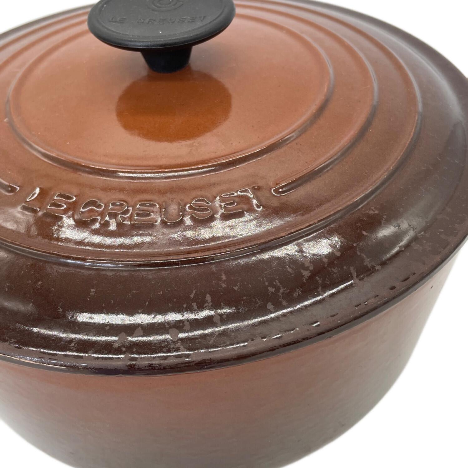 LE CREUSET (ルクルーゼ) 両手鍋 ブラウン 24cm｜トレファクONLINE