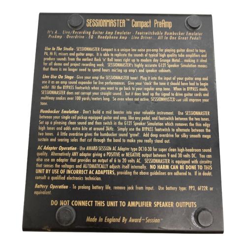 AWARD プリアンプ SESSION MASTER JD10