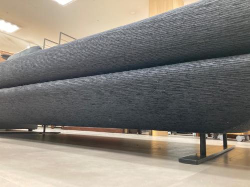 ligne roset (リーンロゼ) 2人掛けソファ ブラック×グレー 背クッション2個付 ファブリック ROSETPRADO Christian Werner