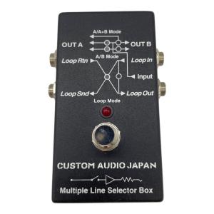 CUSTOM AUDIO JAPAN (カスタムオーディオジャパン) A/Bボックス 箱・取説付 ※9V電池駆動のみ Multiple Line Selector Box 動作確認済み