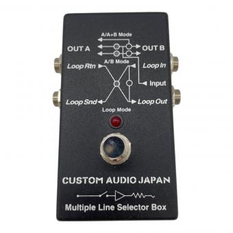 CUSTOM AUDIO JAPAN (カスタムオーディオジャパン) A/Bボックス 箱・取説付 ※9V電池駆動のみ Multiple Line Selector Box 動作確認済み