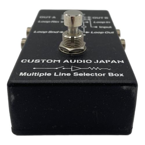 CUSTOM AUDIO JAPAN (カスタムオーディオジャパン) A/Bボックス 箱・取説付 ※9V電池駆動のみ Multiple Line Selector Box 動作確認済み