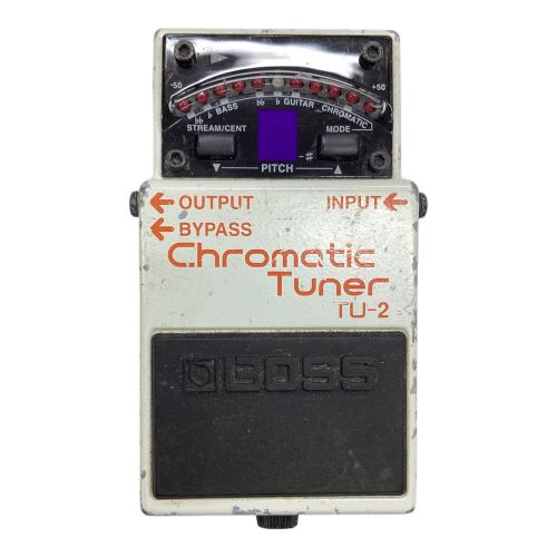 BOSS (ボス) クロマチックチューナー 裏ラベルハガレ Chromatic Tuner TU-2 動作確認済み