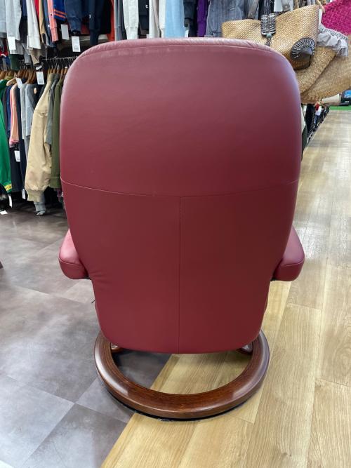 Ekornes (エコーネス) ストレスレスチェア ボルドー シールはがれ有