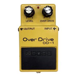 BOSS (ボス) オーバードライブ 052-2818 NEC K96035-923 μPC4741C ローランド修理歴有 （インアウトジャック・ガイドブッシュ交換） OverDrive 銀ネジ ODー1  8700 日本製 動作確認済み