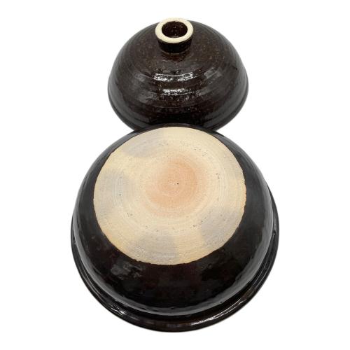 長谷園 (ナガタニエン) 土鍋 23 cm 直火 専用 黒 伊賀焼 CT-43