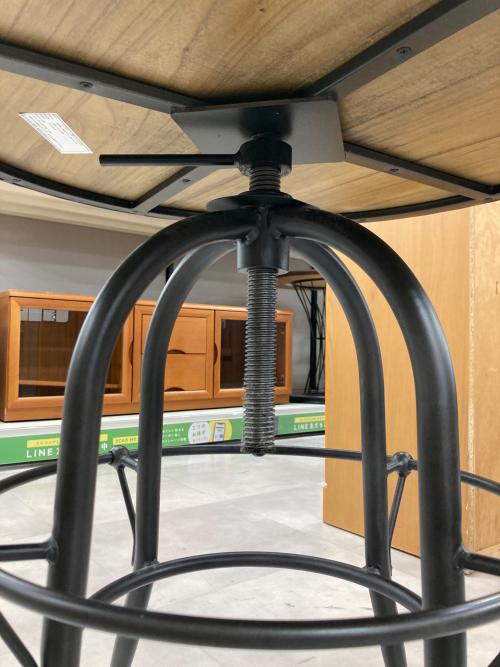 Knot antiques (ノットアンティークス) 昇降式テーブル ブラウン 17 ラウンド バッカス