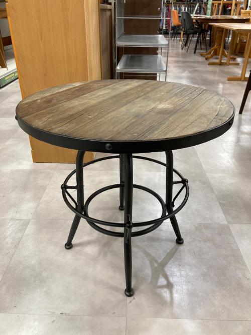 Knot antiques (ノットアンティークス) 昇降式テーブル ブラウン 17 ラウンド バッカス