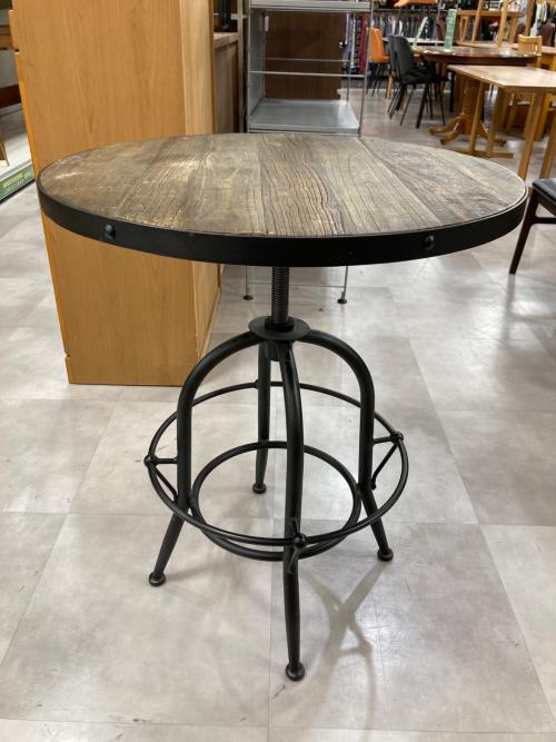 Knot antiques (ノットアンティークス) 昇降式テーブル ブラウン 17 ラウンド バッカス