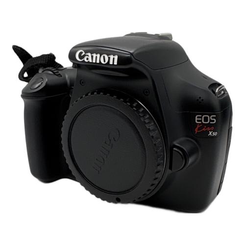 CANON (キヤノン) デジタル一眼レフカメラ EOS Kiss X50 ダブルズームキット 1220万画素(有効画素) APS-C 専用電池 SDカード対応 標準：ISO100～6400 221073084214