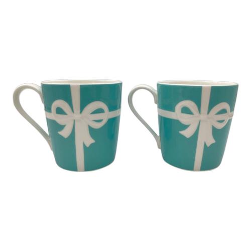 TIFFANY & Co. (ティファニー) マグカップ ブルーリボン 2Pセット