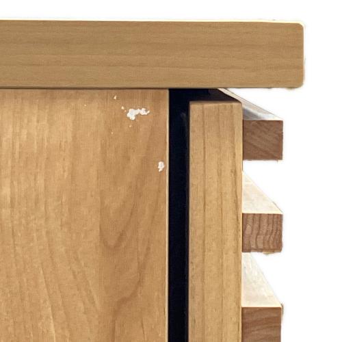 KUMAMOKU サイドボード ナチュラル 2枚扉 引き出し3段 Athers