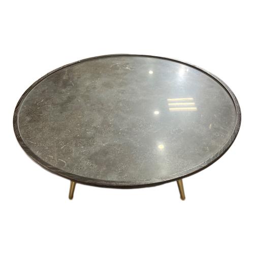 Knot antiques (ノットアンティークス) コーヒーテーブル ブラック×ブラウン ラウンド BARK COFFEE TABLE