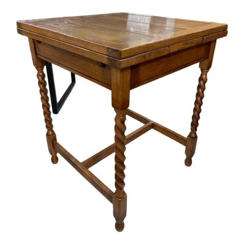 ◆アンティーク調　ドローリーフ　テーブル　　リビング　拡張式　中古品　◆ ドローリーフテーブル ナチュラル アンティーク調 木製