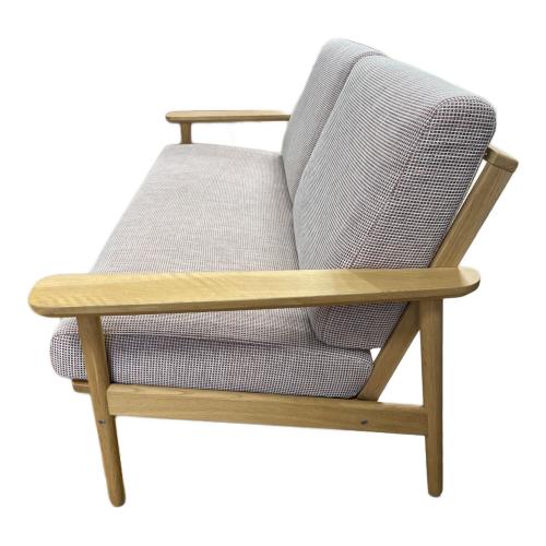 karimoku (カリモク) 2人掛けソファー グレー×ナチュラル 37 WD43