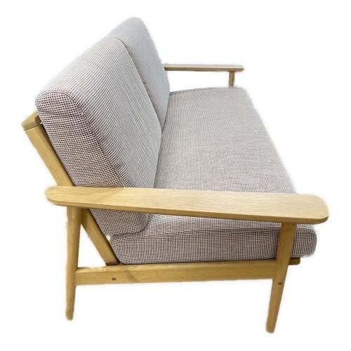 karimoku (カリモク) 2人掛けソファー グレー×ナチュラル 37 WD43