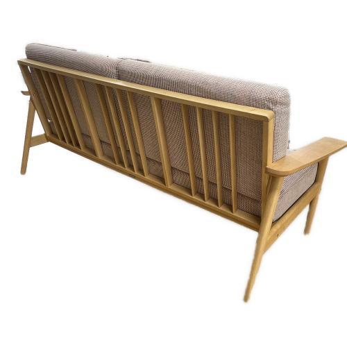 karimoku (カリモク) 2人掛けソファー グレー×ナチュラル 37 WD43