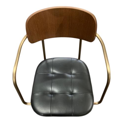 Stellar Works ユーティリティアームチェア　ブラック×ブラウン