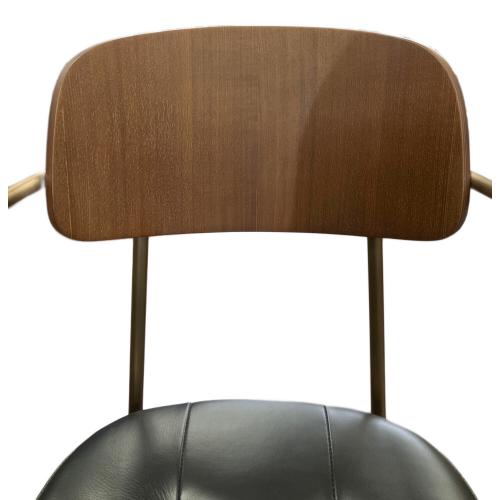 Stellar Works ユーティリティアームチェア　ブラック×ブラウン