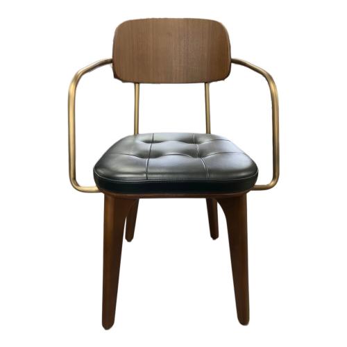 Stellar Works ユーティリティアームチェア　ブラック×ブラウン