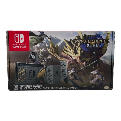 Nintendo (ニンテンドー) Nintendo Switch HAC-001(-01) モンスターハンターライズ スペシャルエディション コントローラレール部分色ハゲ有