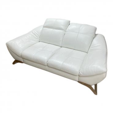 karimoku (カリモク) 3人掛けソファー ベージュ レザー Chitano Z181