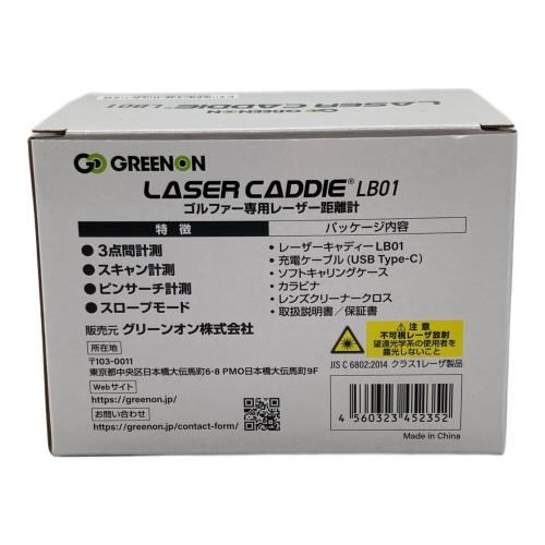 GREEN ON (グリーンオン) ゴルフ距離測定器 LASER CADDIE LB01 ブラック