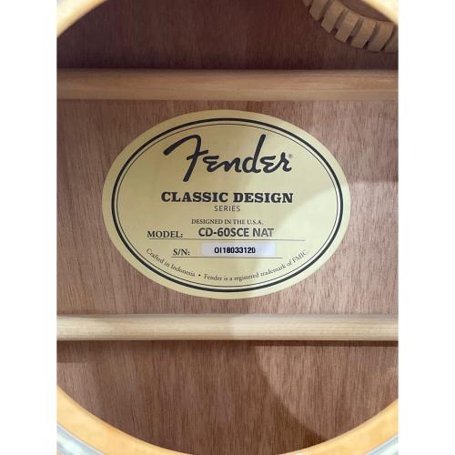 FENDER (フェンダー) エレアコギター CD-60SCE NAT