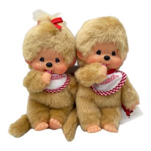 MONCHHICHI (モンチッチ) キャラクターグッズ プレミアムスタンダードベージュMサイズ2体セット