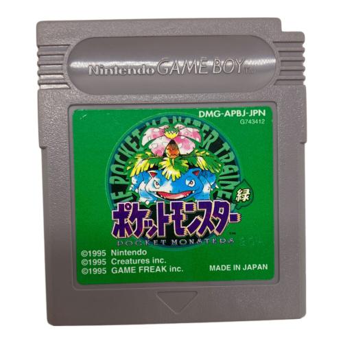 Nintendo (ニンテンドウ) ポケットモンスター 緑 ゲームボーイ用ソフト 現状販売 -