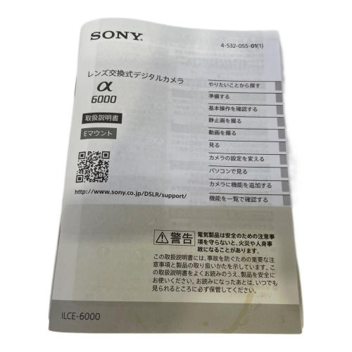 SONY (ソニー) ミラーレス一眼カメラ ILCE-6000