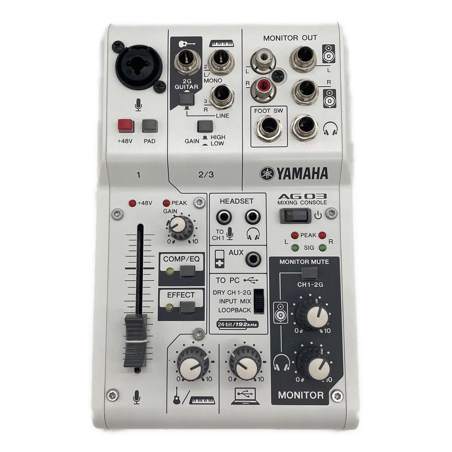 YAMAHA ヤマハ AG03 ミキシングコンソール YAMAHA (ヤマハ) ミキシングコンソール AG03｜トレファクONLINE