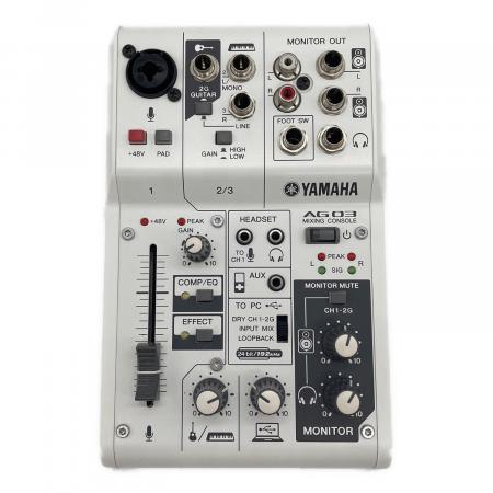 YAMAHA (ヤマハ) ミキシングコンソール AG03｜トレファクONLINE