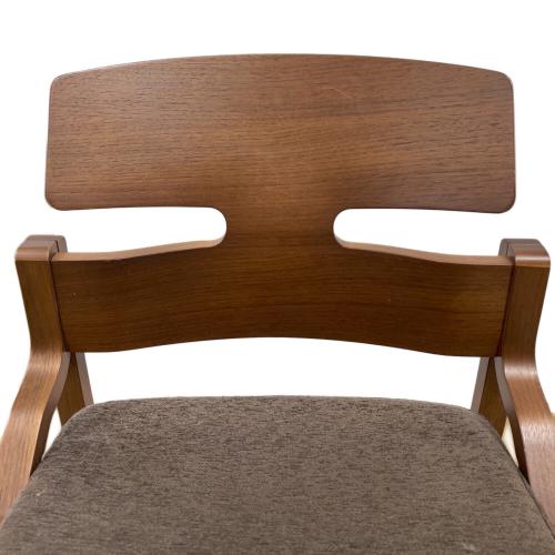 豊橋木工 (トヨハシ モッコウ) チェア ナチュラル×ブラウン UPRIGHT