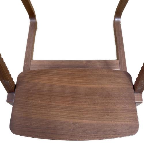豊橋木工 (トヨハシ モッコウ) チェア ナチュラル×ブラウン UPRIGHT