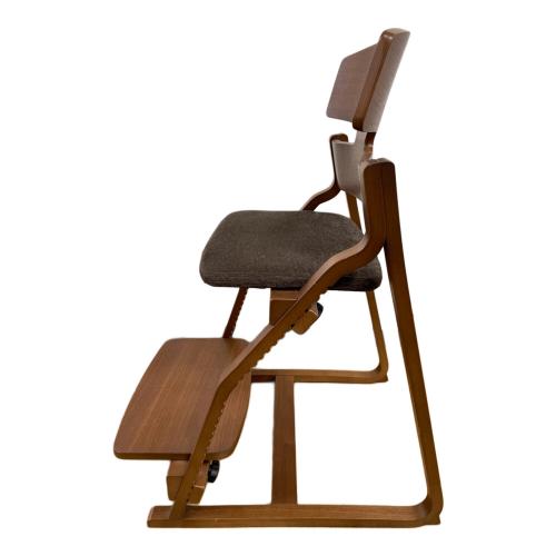 豊橋木工 (トヨハシ モッコウ) チェア ナチュラル×ブラウン UPRIGHT