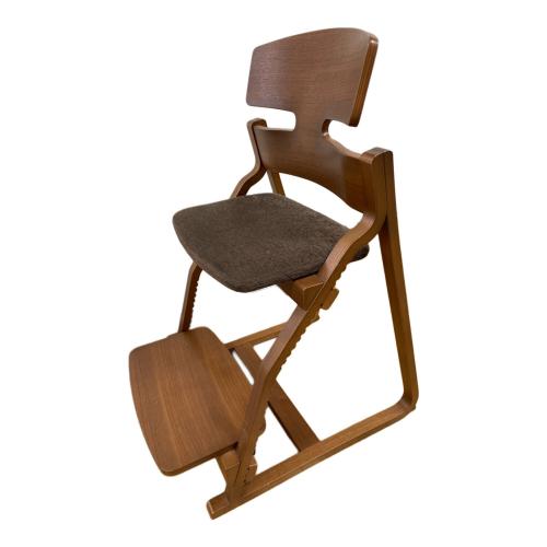 豊橋木工 (トヨハシ モッコウ) チェア ナチュラル×ブラウン UPRIGHT