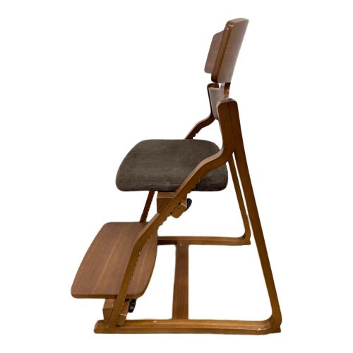 豊橋木工 (トヨハシ モッコウ) チェア ナチュラル×ブラウン UPRIGHT