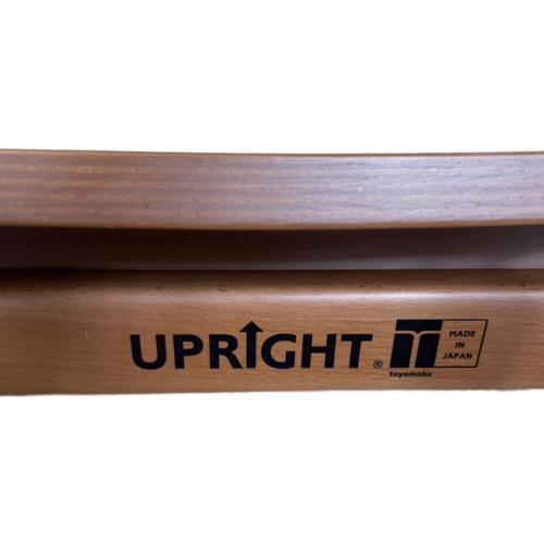 豊橋木工 (トヨハシ モッコウ) チェア ナチュラル×ブラウン UPRIGHT