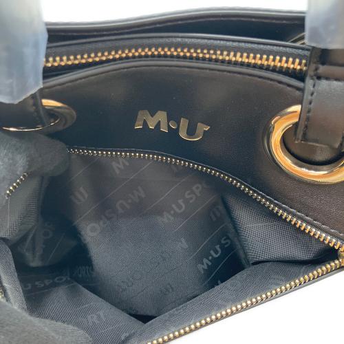 M U SPORTS (エムユースポーツ) ゴルフカートバッグ 703U2056 ブラック デュアルレザービジューロイヤルハンドバック