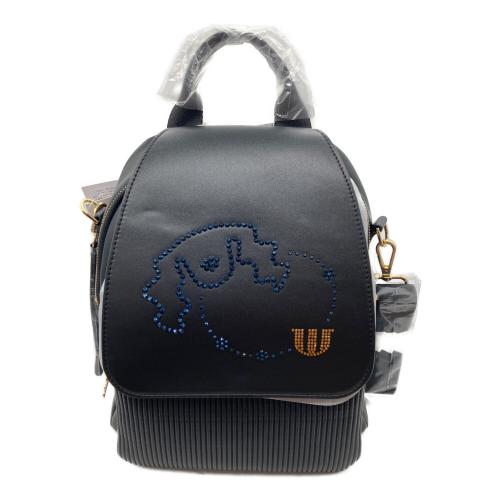 M U SPORTS (エムユースポーツ) デュアルレザービジューロイヤルバックパック 703U2058 ブラック